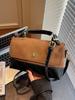 Bolso Cruzado de Otoño de Aspecto Sofisticado Transfronterizo Bolso de Mujer 2025 Nuevo Bolso de Mano de Cuero Esmerilado Bolso de Hombro con Cadena de Color Contrastante