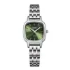 Reloj de pulsera Gedi estilo nicho, modelo cuadrado simple personalizado para estudiantes, reloj de cuarzo con correa de acero, reloj impermeable para mujer al por mayor