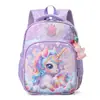 Mochila Escolar para Jardín de Infancia para Clases Pequeñas, Medianas y Grandes, Mochila de Dibujos Animados de Elsa y Unicornio para Niños, Mochila Ligera de Viaje para Niñas