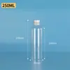 Fornecimento Direto de Garrafas Plásticas Transparentes, Garrafas Dispenser Pet Slim de Alta Capacidade, Garrafas Amostra 500ml com Tampa de Alumínio Dourada e Prateada