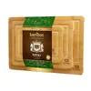 Conjunto Doméstico de Bambu de Três Peças Transfronteiriço Tábua de Corte de Cozinha Tábua de Cortar Legumes Tábua de Cortar Frutas Carne