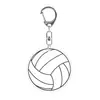 Chaveiro de Presente Acrílico Futebol Vôlei Presente Rugby Esportes Transfronteiriços Chaveiro Criativo Baseball Basquete