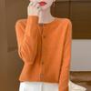 Suéter de Punto Osmanthus para Mujer Otoño e Invierno Nuevo Coreano Cuello Redondo Camiseta Básica Color Sólido Suéter Abrigo Holgado