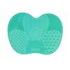 Almofada de limpeza de silicone personalizada para maçã, almofada de limpeza de pincéis de maquiagem, almofada de limpeza de pincéis de maquiagem, almofada de limpeza de silicone com ventosa