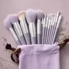 Novo Kit de Pincéis de Maquiagem 13 Sijiqing Portátil Cerdas Macias Pincel para Blush Pincel para Sombra Conjunto Completo de Pincéis de Beleza