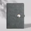 Caderno a5 logo personalizado escritório comercial caderno de alta aparência conjunto caixa de presente couro macio fivela planejador