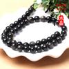 Cuentas sueltas de obsidiana dorada natural de cristal Mingdu, accesorios de joyería DIY, ojos 8A, piedra Yao plateada, productos semiacabados al por mayor