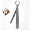 Gris Albaricoque Marrón Caqui Retro Café Cuadros Corbata de Hombre Atada a Mano Perezosa Cremallera Femenina Preppy Estilo Británico