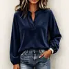 Otoño 2026 Nuevo Amazon Estación Independiente Transfronteriza Moda Femenina Europea y Americana Camisa Blusa de Manga Larga para Mujer