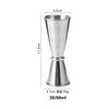 Colección de Tazas Medidoras de Borde Curvado Taza Medidora de Acero Inoxidable 30/60ml Taza de Onza Barra Contador Taza Medidora Graduada Taza Medidora de Cóctel