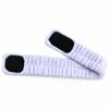 Nova Faixa de Cabeça de Flanela com Velcro da Amazon para Mulheres SPA Lavagem Facial Elástica Ajustável Acessórios de Cabelo Outono e Inverno