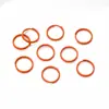 Anillo Abierto de Doble Aro de Color Caramelo Pintado de 8/10 mm Accesorios para Joyería DIY Anillo de Unión para Pulsera Collar Material de Anillo de Hierro