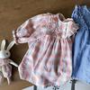 Ropa de Otoño para Bebés y Niños, Ropa de Otoño para Niñas, Ropa Infantil Estilo Coreano, Vestido de Hongo de Doble Capa para Bebé, Falda de Mezclilla de Otoño para Bebé
