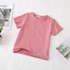 Comercio Exterior Camisetas de Algodón Básicas de Color Sólido de Manga Corta para Niños y Niñas, Versátiles, Color Caramelo, Verano Nuevo, para Bebés, T2026
