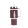 Taza Térmica Popular de Diamantes con Pegamento de Amazon Acero Inoxidable Diamante 40oz Taza de Coche con Asa Paja de Acero Inoxidable Taza Térmica