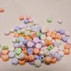 100 Cuentas Letra Macarrón Material para Enhebrar Material Dulce Pop Accesorios para Pulsera Collar DIY