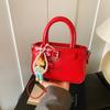 Bolsos de Verano para Mujer 2025 Nuevo Estilo Coreano Bolso Tote Pequeño Bolso Cuadrado Pequeño Moda Simple Casual Bolso Bandolera de Un Solo Hombro