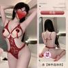 Lingerie Sedutora para Mulheres, Estilo Desejo Puro, Tentação de Renda, Abertura no Gancho, Body Sem Remoção, Conjunto Transparente Desejo Puro 8254