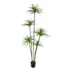 Luxo Leve Árvore Sangue de Dragão Artificial Grande Flor Artificial Biônica Árvore Falsa Planta Verde De Chão Interior Sala de Estar Janela Árvore Artificial Elegante