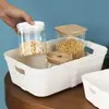 Caja de Almacenamiento Mimbre Escritorio Cosméticos Maquillaje Caja Organizadora de Almacenamiento Cesta Caja de Clasificación Grande Organizador Tejido