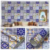 Papel Tapiz de Pared de Fondo para el Hogar Bohemio con Patrón Retro Pegatina de Pared Autoadhesiva Pegatina Impermeable a Prueba de Humedad Papel Tapiz de Decoración para Renovación