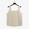 Top de punto para mujer talla grande con cuello cuadrado 2026 Otoño Rayado Camisola Base 21929