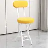 Cadeira dobrável, cadeira de jantar para casa, cadeira simples, cadeira de lazer com encosto, banqueta de dormitório, cadeira de varanda, banqueta redonda portátil para adultos