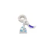 2025 Novo Pulseira com Pingente de Navio Azul Fashion Estiloso Pingando Óleo Acessórios de Joias DIY com Contas