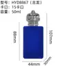 Frasco de Perfume de Vidro Flocado Frasco de Perfume Transparente Tampa de Liga de Zinco Frasco de Perfume de Baioneta 50ml Tampa de Perfume Flocado