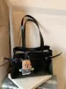 Bolsa Simples para o Dia a Dia Bolsa Plissada Fashion Nova Versão Coreana Outono 2025 Tendência de Nicho Bolsa Grande de Moda