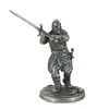 Cobre Blanco Retro Modelo de Guerrero Soldado Medieval Europeo Hecho a Mano Piezas de Ajedrez para Juegos de Mesa Adornos para el Interior del Coche Juguetes para Niños