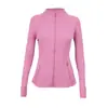 Jaqueta Lulu Gola Alta Original Define Zíper Dourado Roupa de Yoga Roupa Fitness Manga Longa Jaqueta Esportiva Exportação