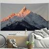 Rizhao Jinshan Tela de Fondo Dormitorio Mesita de Noche Decoración de Pared Tapiz Meili Montaña de Nieve Tela Colgante Red Social Tela de Pared Sin Clavos
