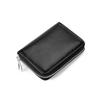 Billetera Todo en Uno para Tarjetas Transfronterizas Monedero Soporte para Tarjetas de Crédito Bolsa con Cremallera Soporte para Tarjetas de Cuero Genuino