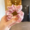 Elástico de Cabelo de Intestino de Porco Verão Simples Ins Estilo Coreano Corda de Cabelo de Intestino Grosso Estilo Floresta de Verão Elástico de Borracha Elástico de Cabelo Feminino Acessório de Cabelo