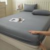Lençol de cama tingido com fio japonês, produto único, colcha dupla doméstica, peça única, atacado, cor sólida, conjunto de três peças, Nantong