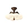 Lámpara de Burbuja en la Nube Estilo Crema Medio Lámpara de Techo Corona Dormitorio Cálido Estudio Habitación Infantil Luz Lámparas Sencillas
