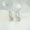 Exquisitos Pendientes de Circonita de Moda para Mujer, Sencillos y Únicos, Versátiles para el Trabajo, Pendientes Geométricos con un Estilo Minimalista