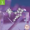 Pendientes de plata de ley 925 bañados en platino con doce constelaciones y diseño de nicho femenino con estrella Mang, estilo europeo y americano, sencillos.