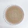 Posavasos tejido de estilo étnico, mantel individual para restaurante, cafetería, mesa de comedor, tapete aislante térmico, accesorios de fotografía, tapete decorativo para fotografía del hogar