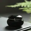 Caixa de rouge antiga mini pote de cerâmica para bálsamo pasta pó de incenso pomada batom frasco secundário embalagem antiga