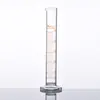 Cilindro graduado de vidrio de borosilicato alto, cilindro graduado de vidrio triangular recto engrosado para laboratorio, elaboración de cerveza