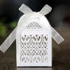 Laser oco caixa de doces de casamento de papel de pérola de casamento caixa de doces dourados caixa de presente de férias atacado