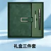 Set de regalo de caja de cuaderno transfronterizo con logotipo personalizado, cuaderno de tapa dura con cierre de hebilla en forma de U, diario, taza térmica, recuerdo 3