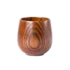 Venta al por mayor Vajilla Taza de Madera de Azufaifo Taza de Té Aislada Taza de Café de Madera Taza para Beber Taza de Cerveza Anti-quemaduras