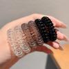 Conjunto de 9 peças ~ corda de cabelo para menina rabo de cavalo temperamento simples corda de cabeça anel de cabelo de fio de telefone sem costura elástico de alta elasticidade atacado