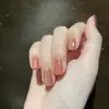 Venda Direta da Fábrica Adesivo para Manicure Olho de Gato Aurora Estilo Curto Unhas Postiças Clareadoras Podem Ser Projetadas com Fotos e Amostras