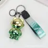 Chaveiro Criativo de Panda Feminino Desenho Animado Fofo Brinquedo Luminoso Casal Pingente de Chaveiro de Mochila Escolar Pingente Masculino para Pendurar