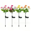 Lâmpada de lótus de neve solar para paisagismo de pátio externo, iluminação de ambiente, lâmpada decorativa de varanda de jardim, lâmpada de gramado montada no solo