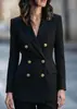 2026 Europeu e Americano Transfronteiriço Temperamento Blazer de Terno Dupla Face Feminino Moda Primavera Outono Commute Emagrecedor Pequeno Terno